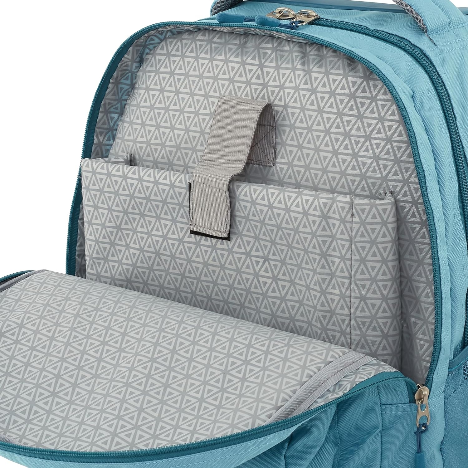 image:imageTravelers Club 18 Rolling Backpack with Shoulder Straps BlackAqua