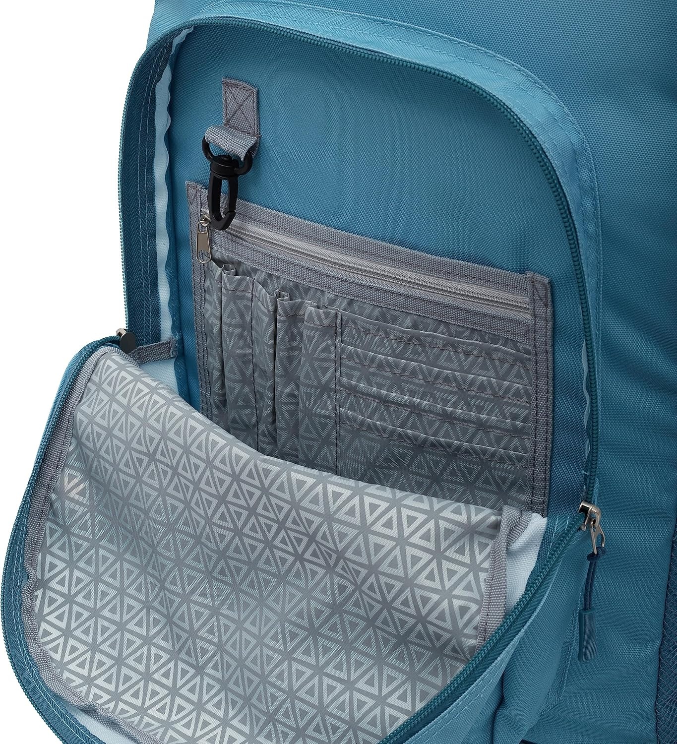 image:imageTravelers Club 18 Rolling Backpack with Shoulder Straps BlackAqua
