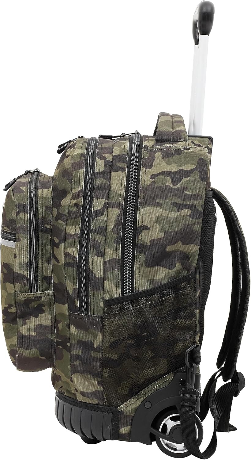 image:imageTravelers Club 18 Rolling Backpack with Shoulder Straps BlackCamo