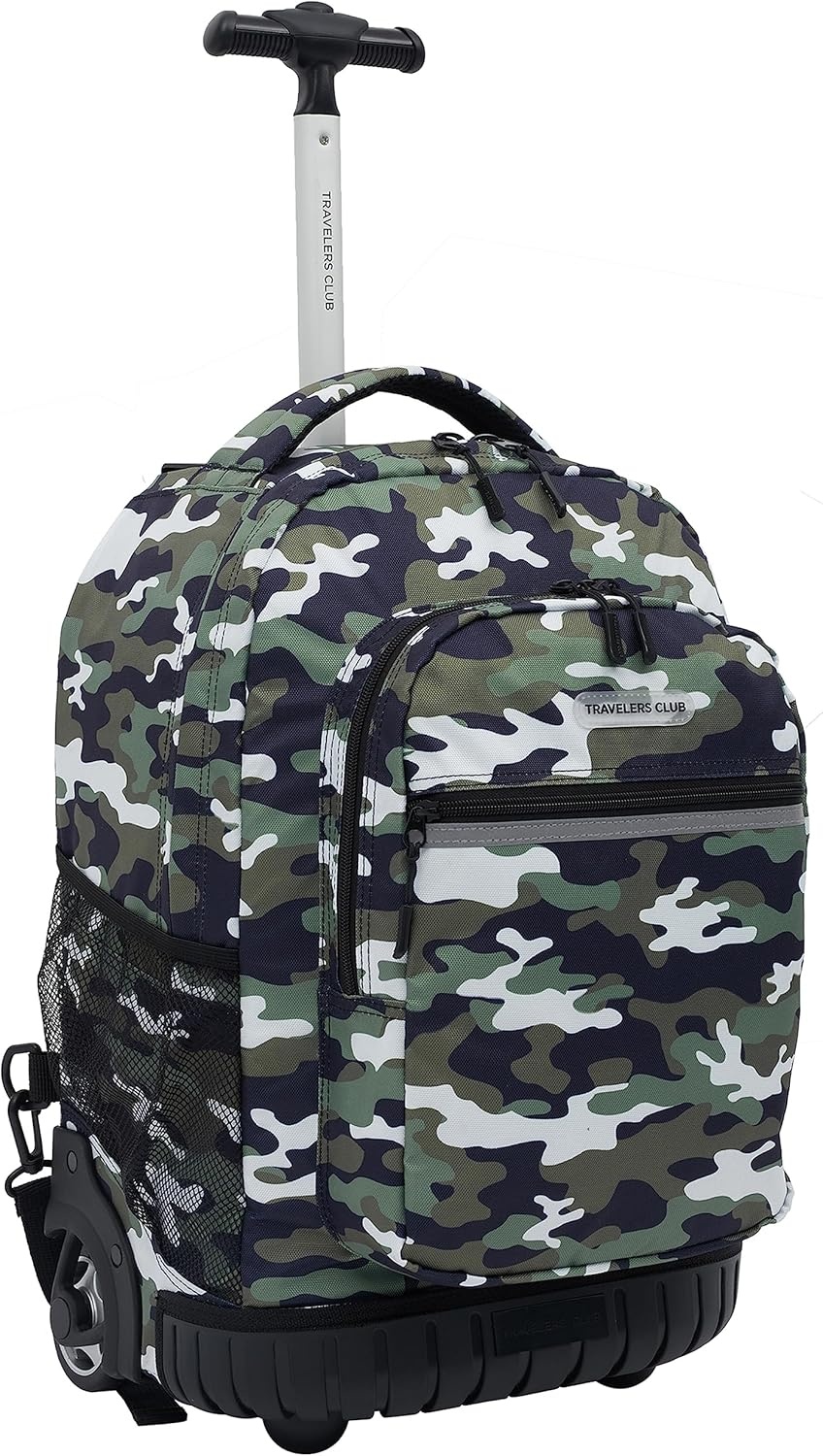 image:imageTravelers Club 18 Rolling Backpack with Shoulder Straps BlackCamo