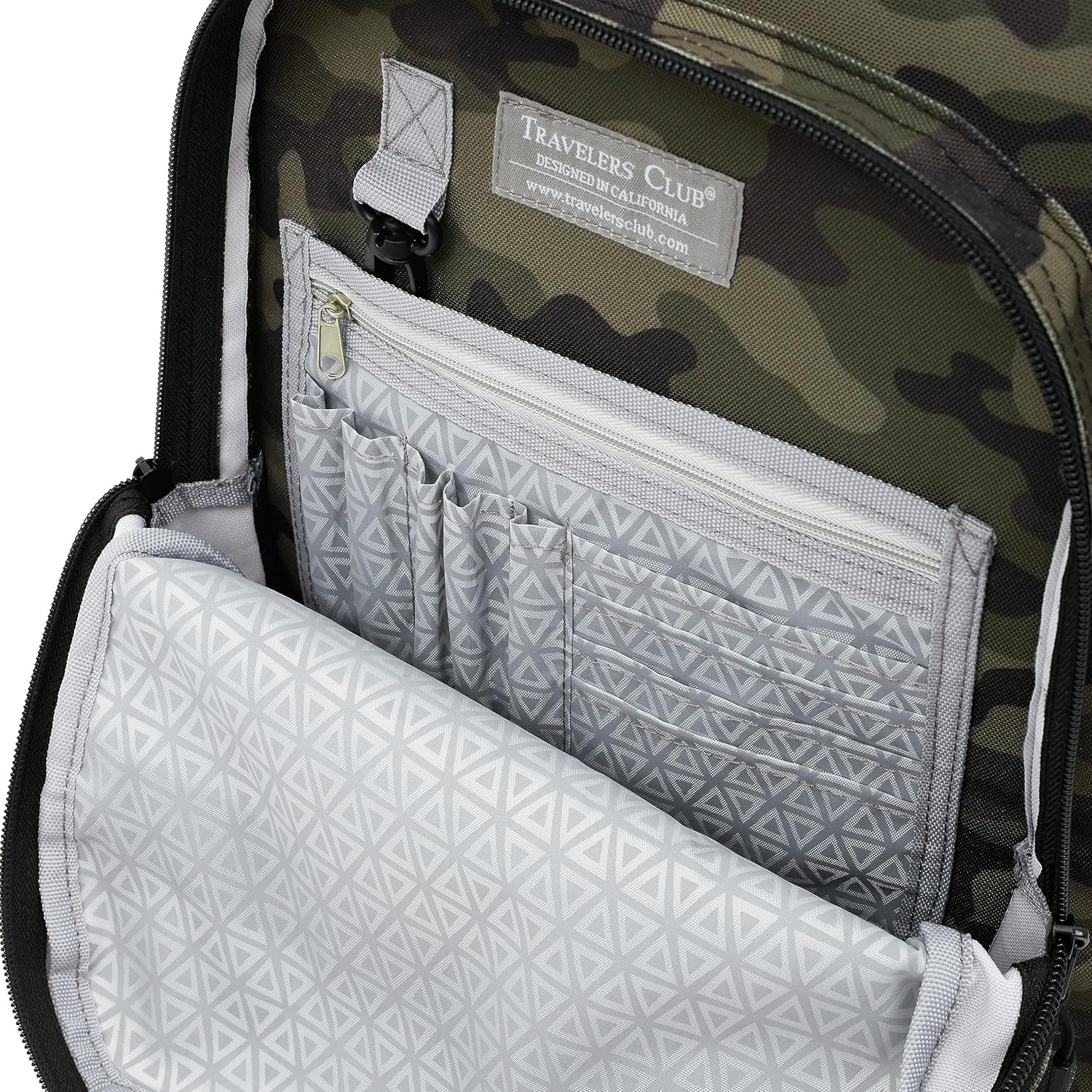 image:imageTravelers Club 18 Rolling Backpack with Shoulder Straps BlackCamo