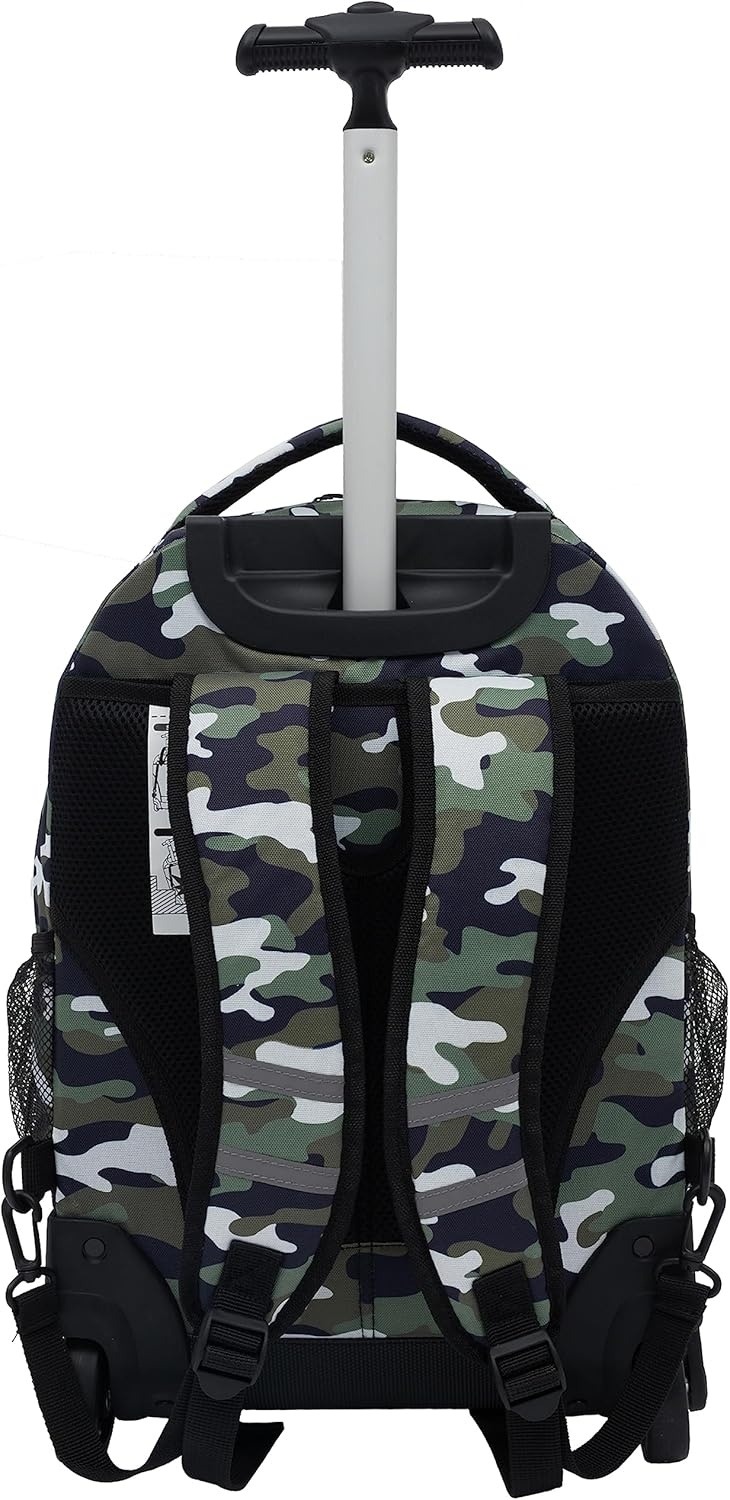 image:imageTravelers Club 18 Rolling Backpack with Shoulder Straps BlackCamo