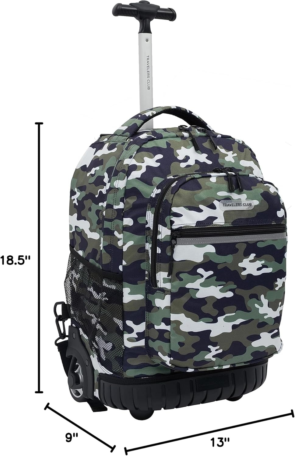 image:imageTravelers Club 18 Rolling Backpack with Shoulder Straps BlackCamo