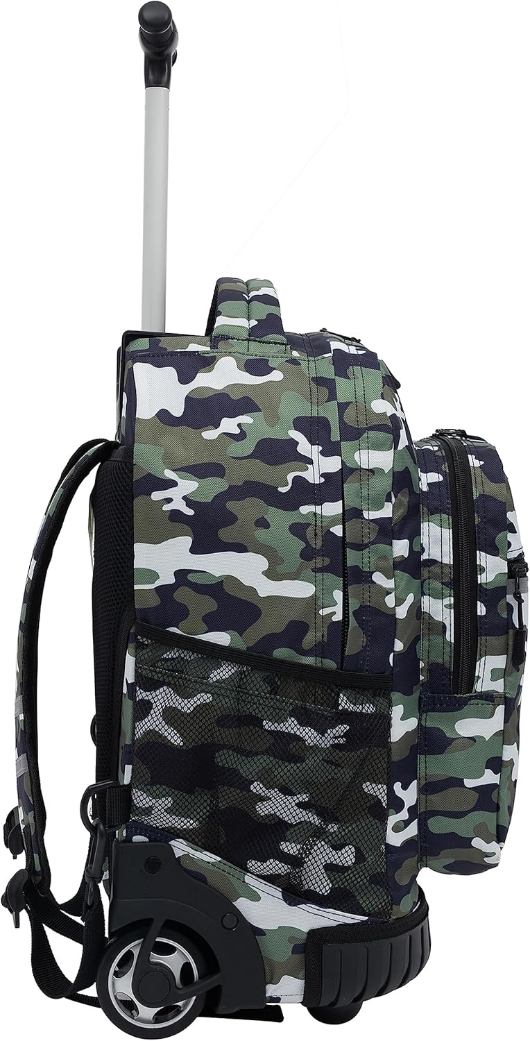 image:imageTravelers Club 18 Rolling Backpack with Shoulder Straps BlackCamo
