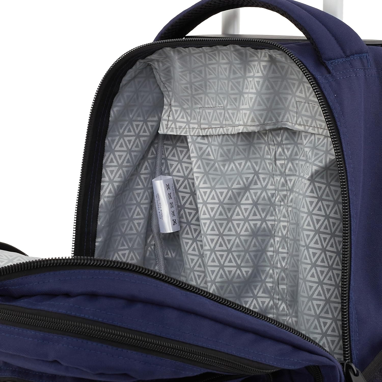 image:imageTravelers Club 18 Rolling Backpack with Shoulder Straps BlackMidnight Blue
