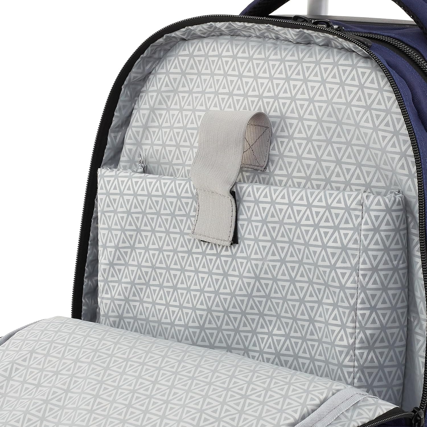 image:imageTravelers Club 18 Rolling Backpack with Shoulder Straps BlackMidnight Blue