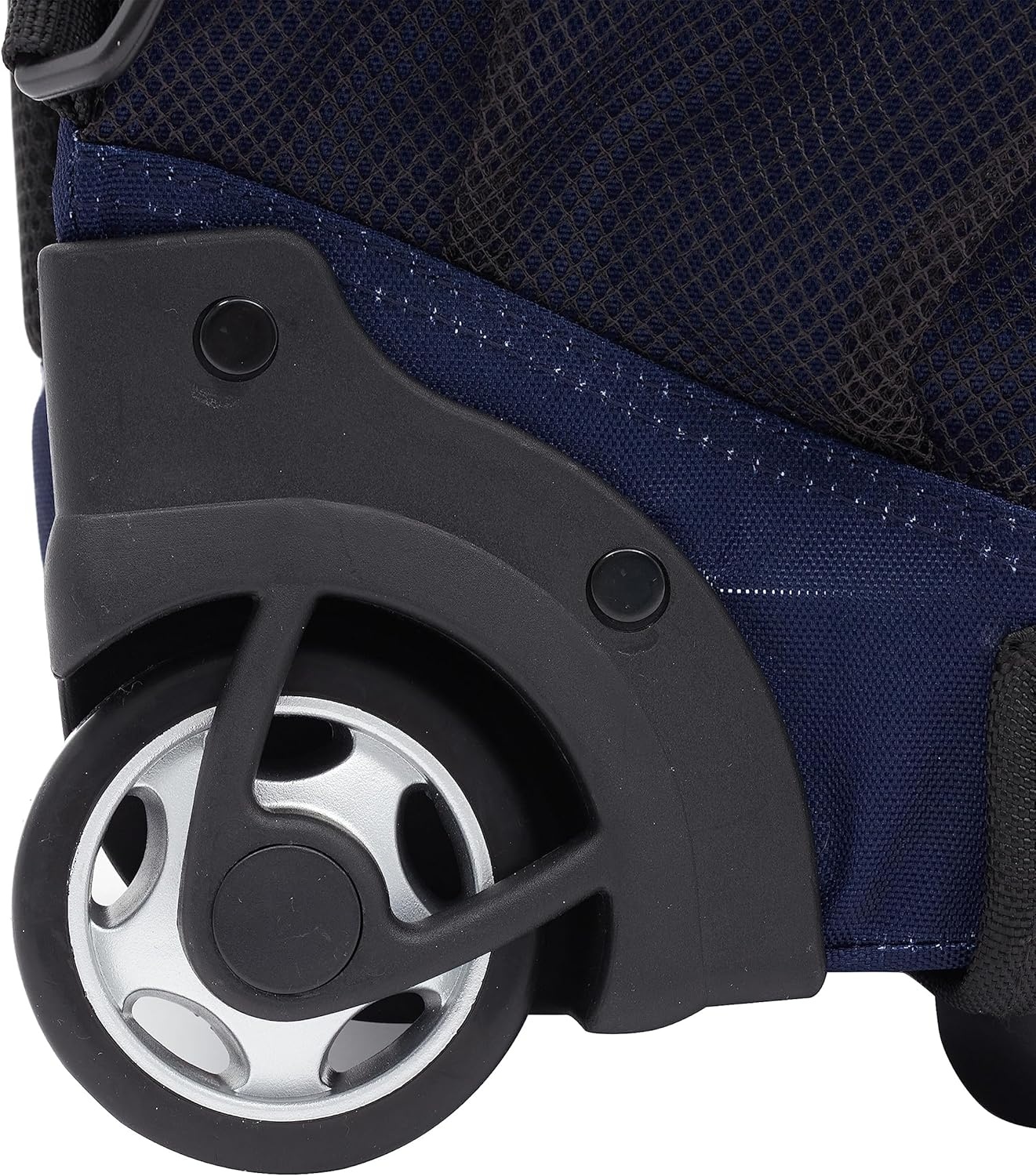 image:imageTravelers Club 18 Rolling Backpack with Shoulder Straps BlackMidnight Blue