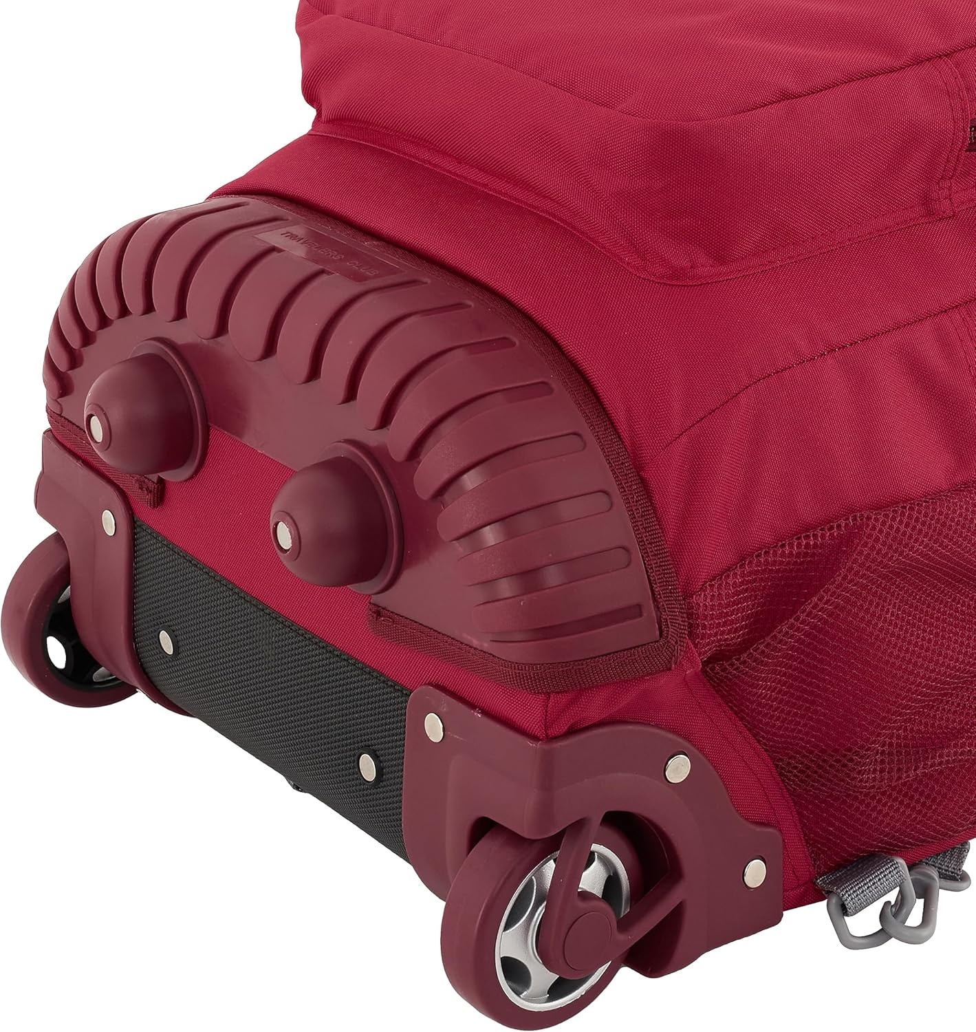 image:imageTravelers Club 18 Rolling Backpack with Shoulder Straps BlackRed