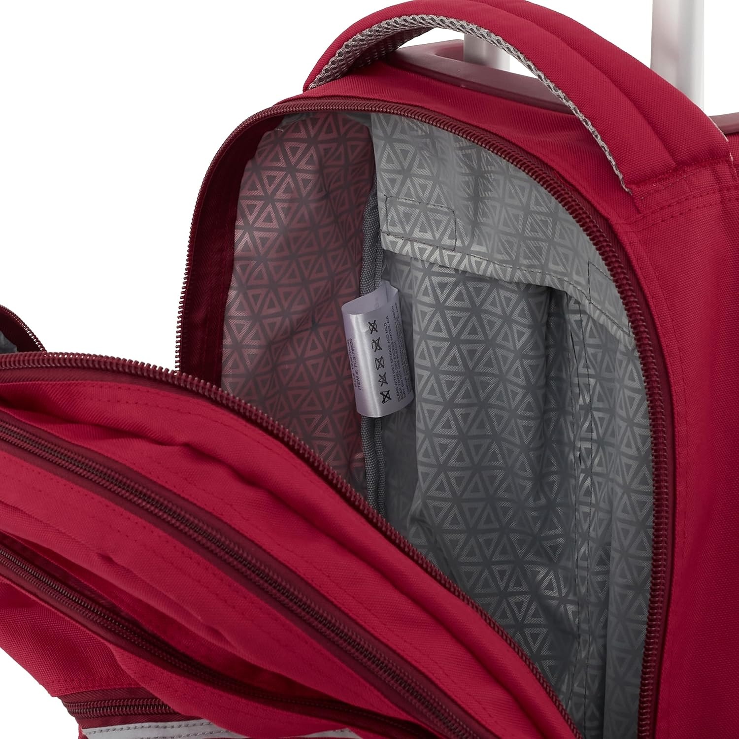 image:imageTravelers Club 18 Rolling Backpack with Shoulder Straps BlackRed