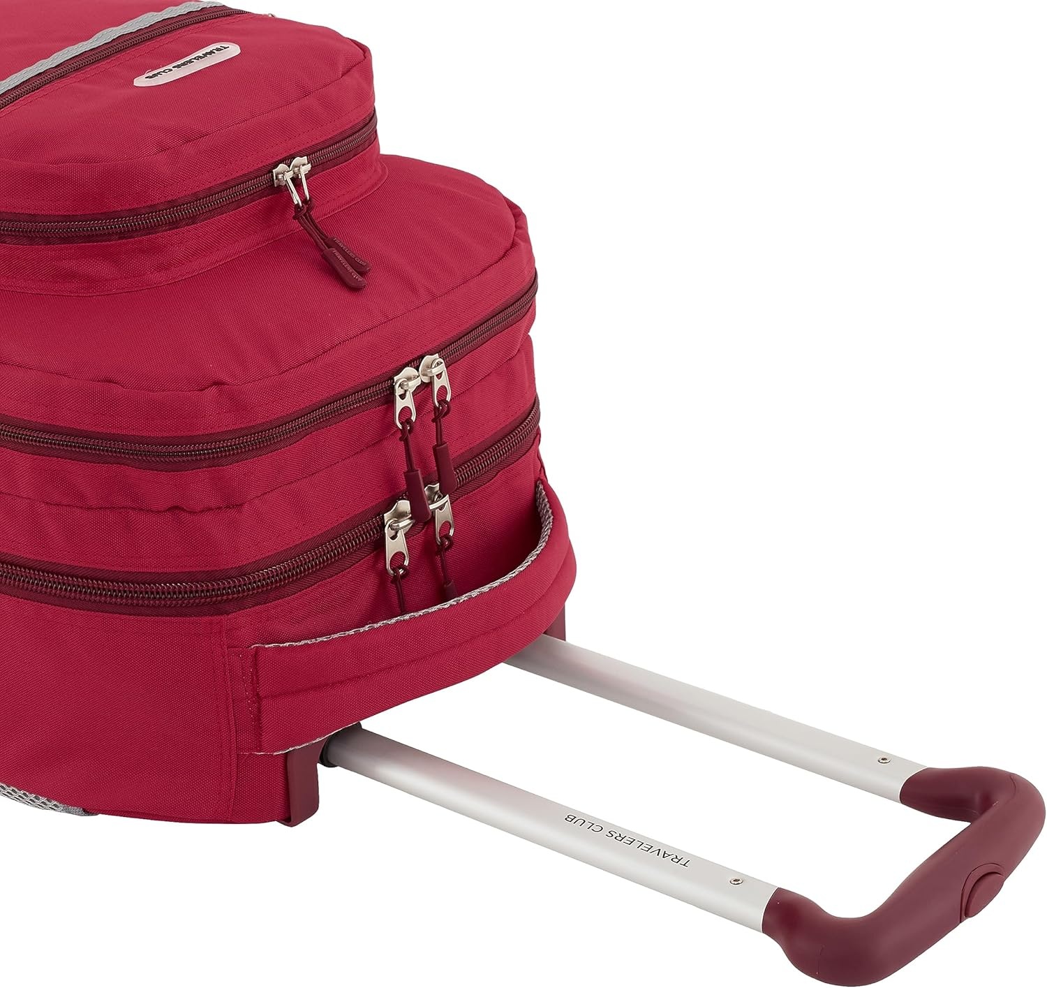 image:imageTravelers Club 18 Rolling Backpack with Shoulder Straps BlackRed