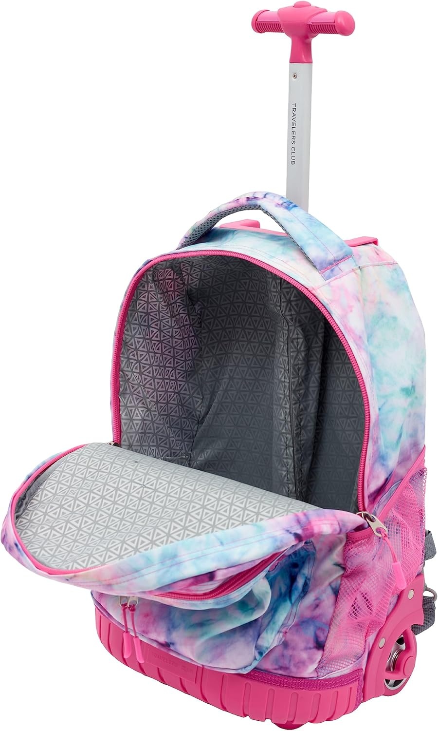 image:imageTravelers Club 18 Rolling Backpack with Shoulder Straps BlackTie Dye