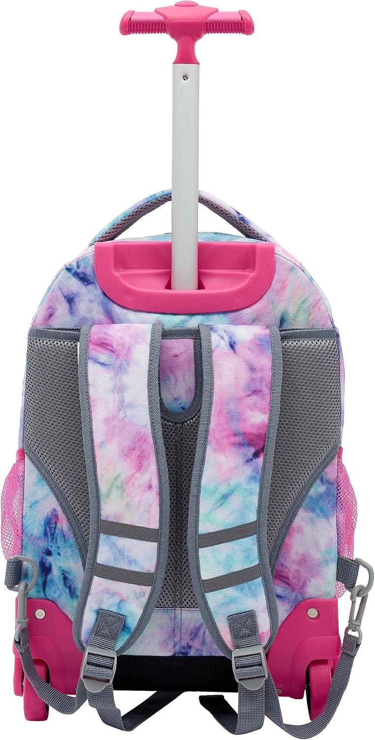 image:imageTravelers Club 18 Rolling Backpack with Shoulder Straps BlackTie Dye