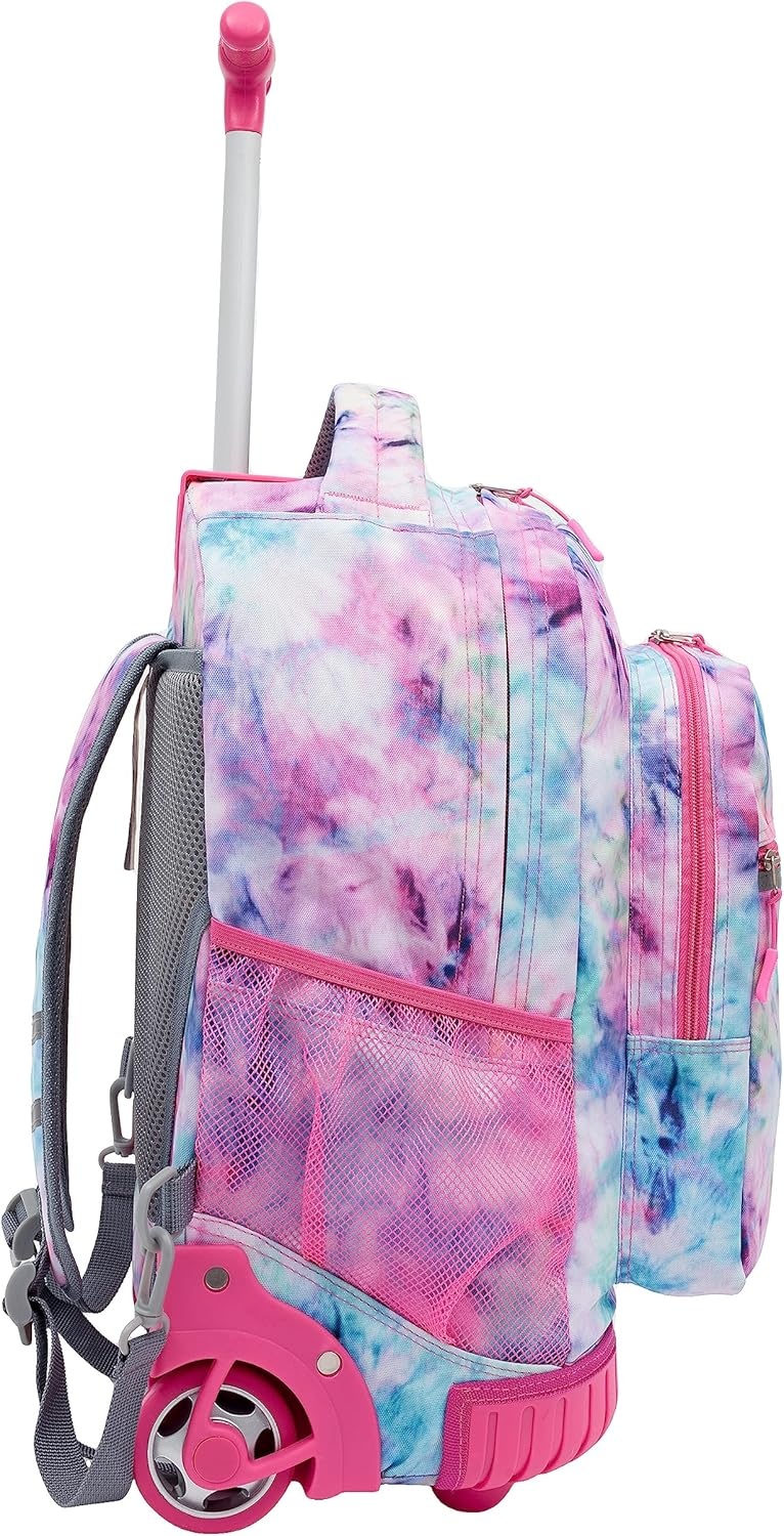 image:imageTravelers Club 18 Rolling Backpack with Shoulder Straps BlackTie Dye