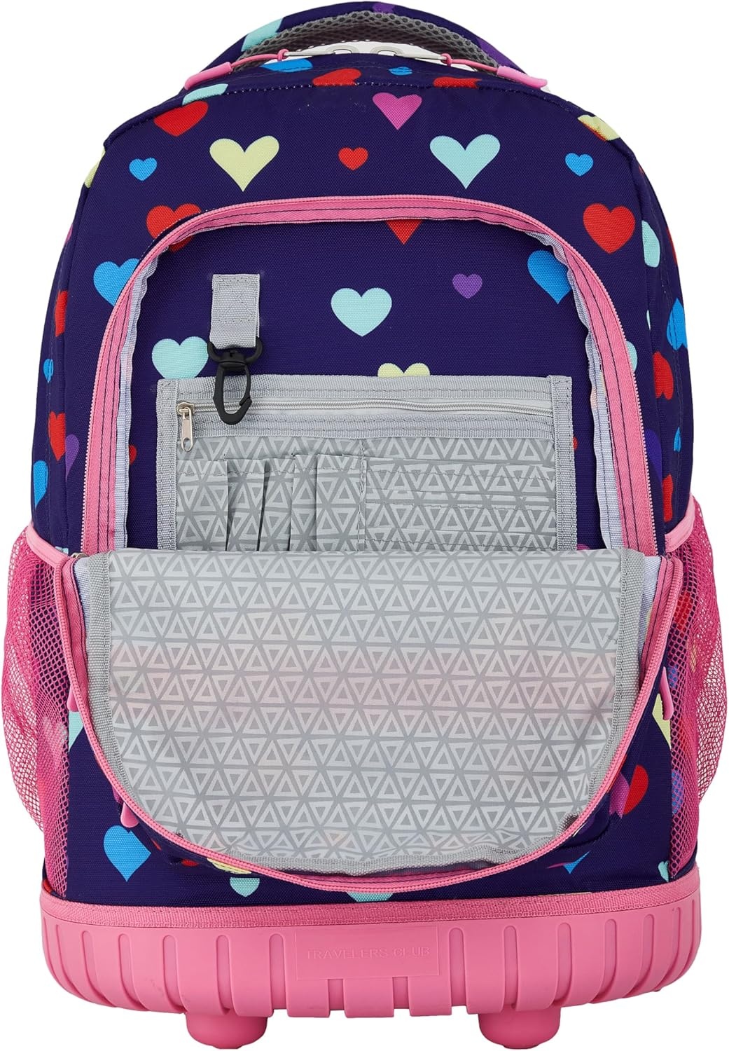 image:imageTravelers Club 4 Piece Rolling Backpack Set With AccessoriesHeartHeart