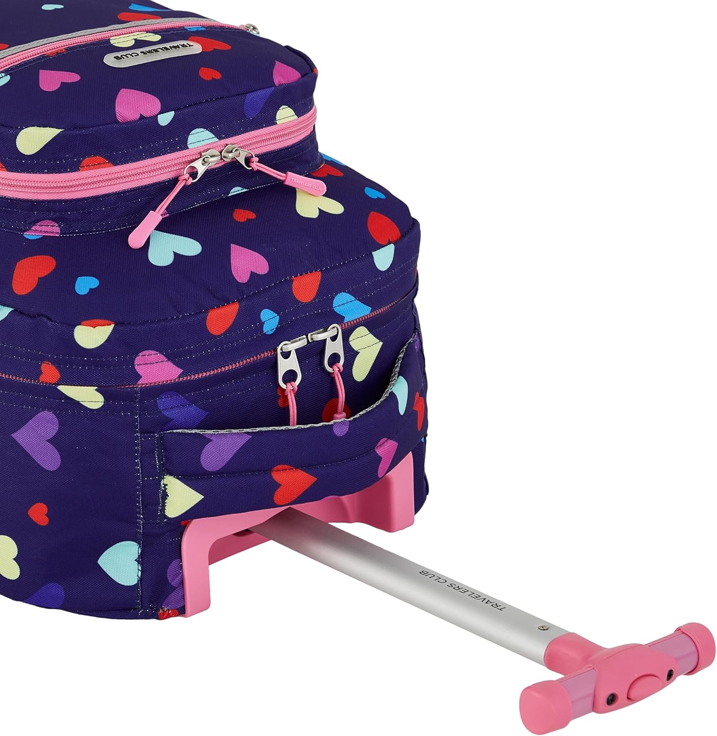 image:imageTravelers Club 4 Piece Rolling Backpack Set With AccessoriesHeartHeart