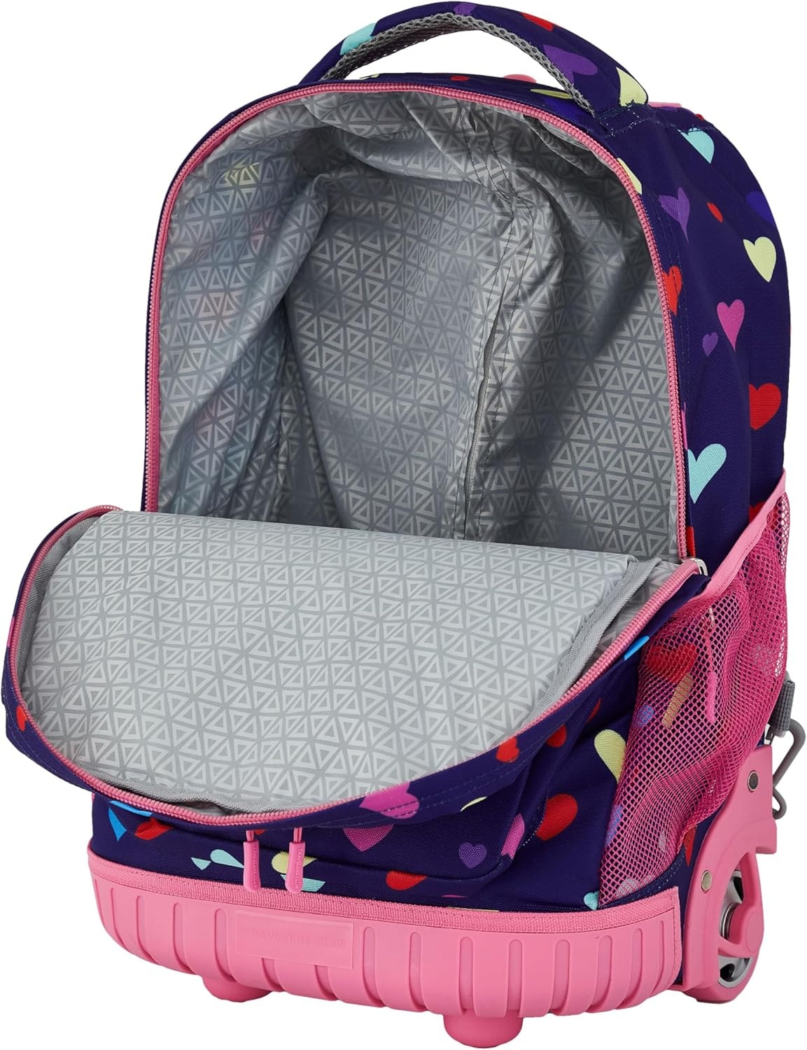 image:imageTravelers Club 4 Piece Rolling Backpack Set With AccessoriesHeartHeart