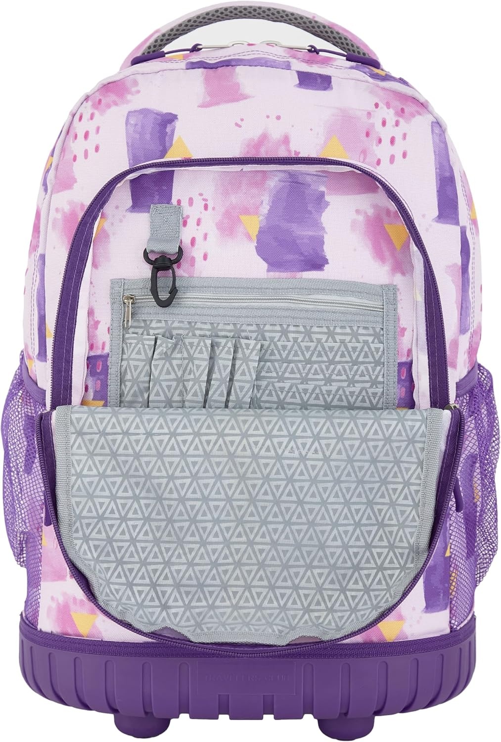 image:imageTravelers Club 4 Piece Rolling Backpack Set With AccessoriesHeartWater