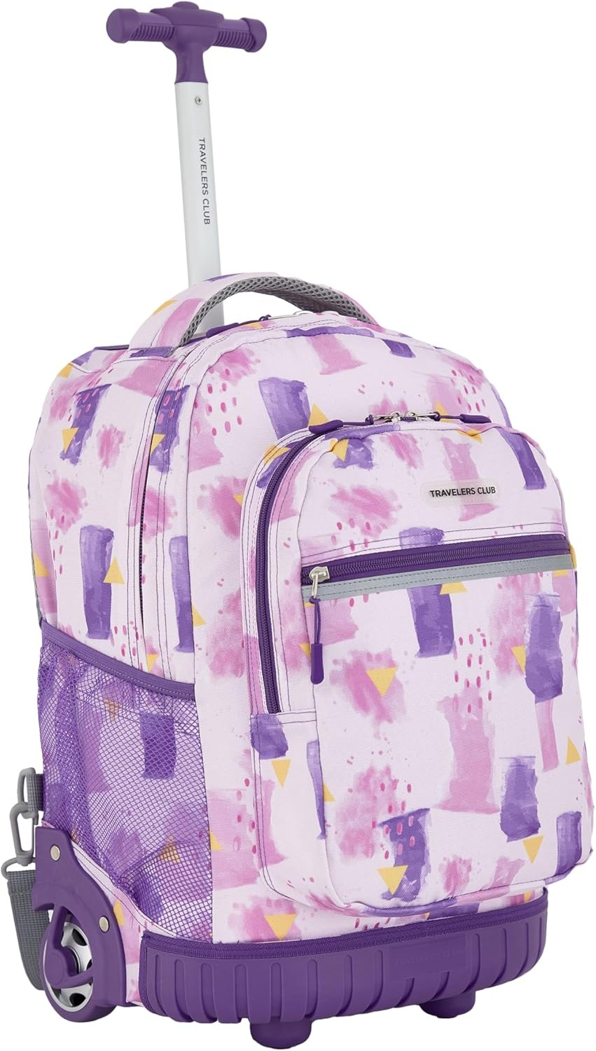 image:imageTravelers Club 4 Piece Rolling Backpack Set With AccessoriesHeartWater
