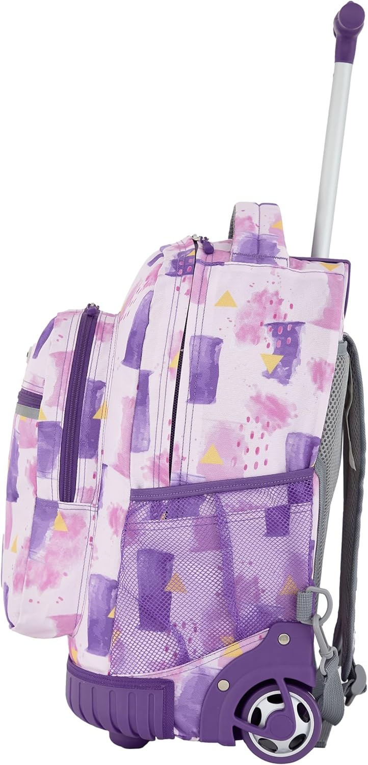 image:imageTravelers Club 4 Piece Rolling Backpack Set With AccessoriesHeartWater