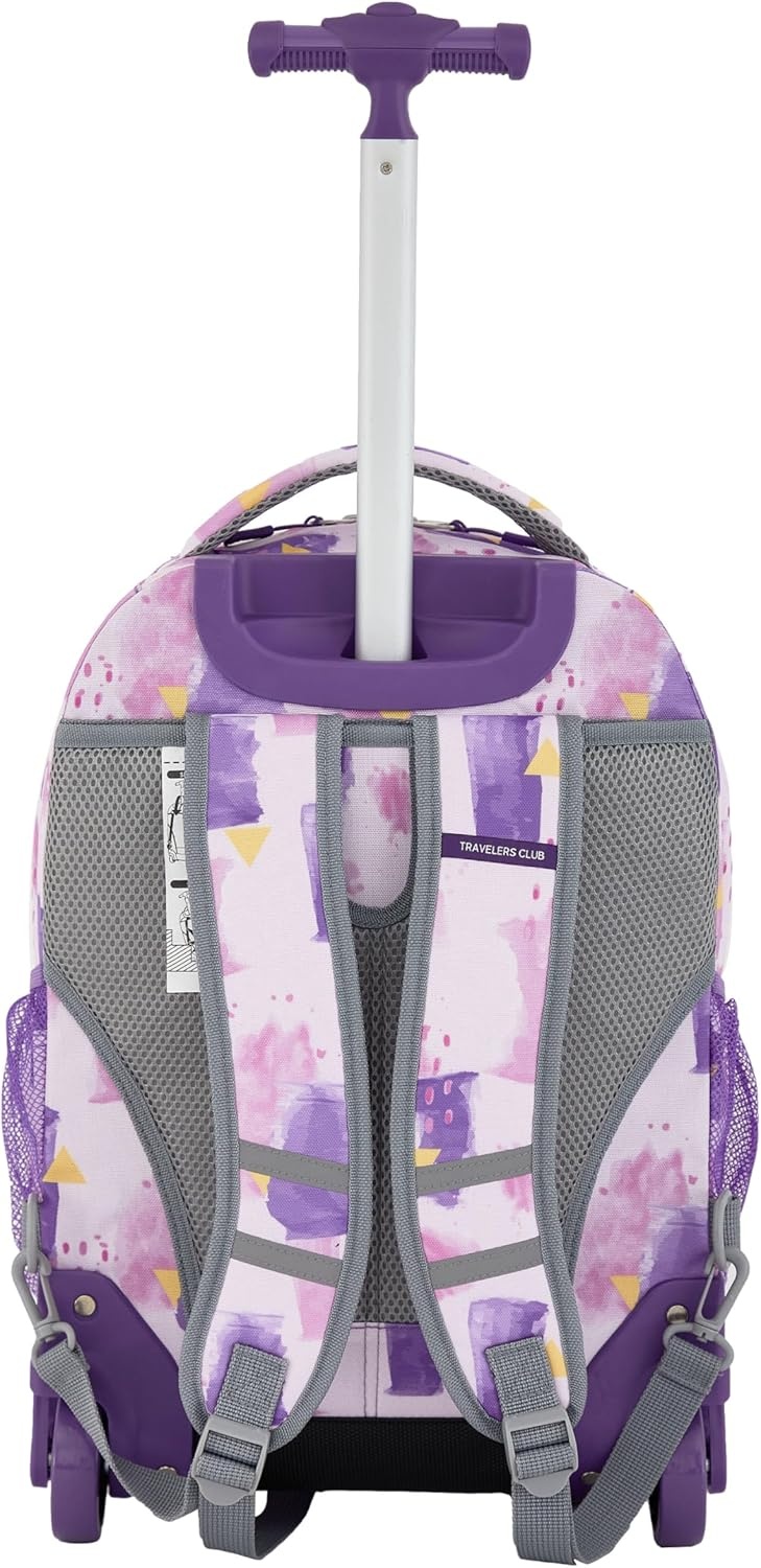image:imageTravelers Club 4 Piece Rolling Backpack Set With AccessoriesHeartWater