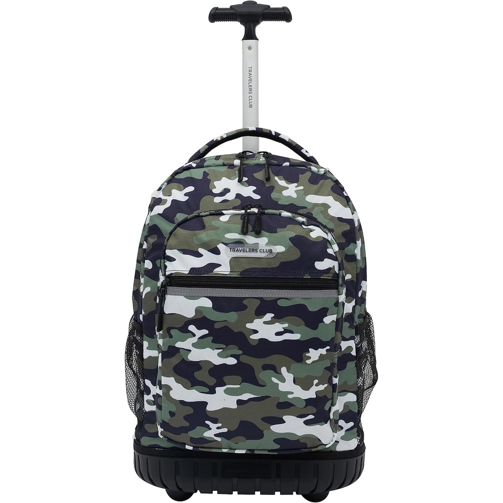 image:imageTravelers Club 18 Rolling Backpack with Shoulder Straps BlackCamo