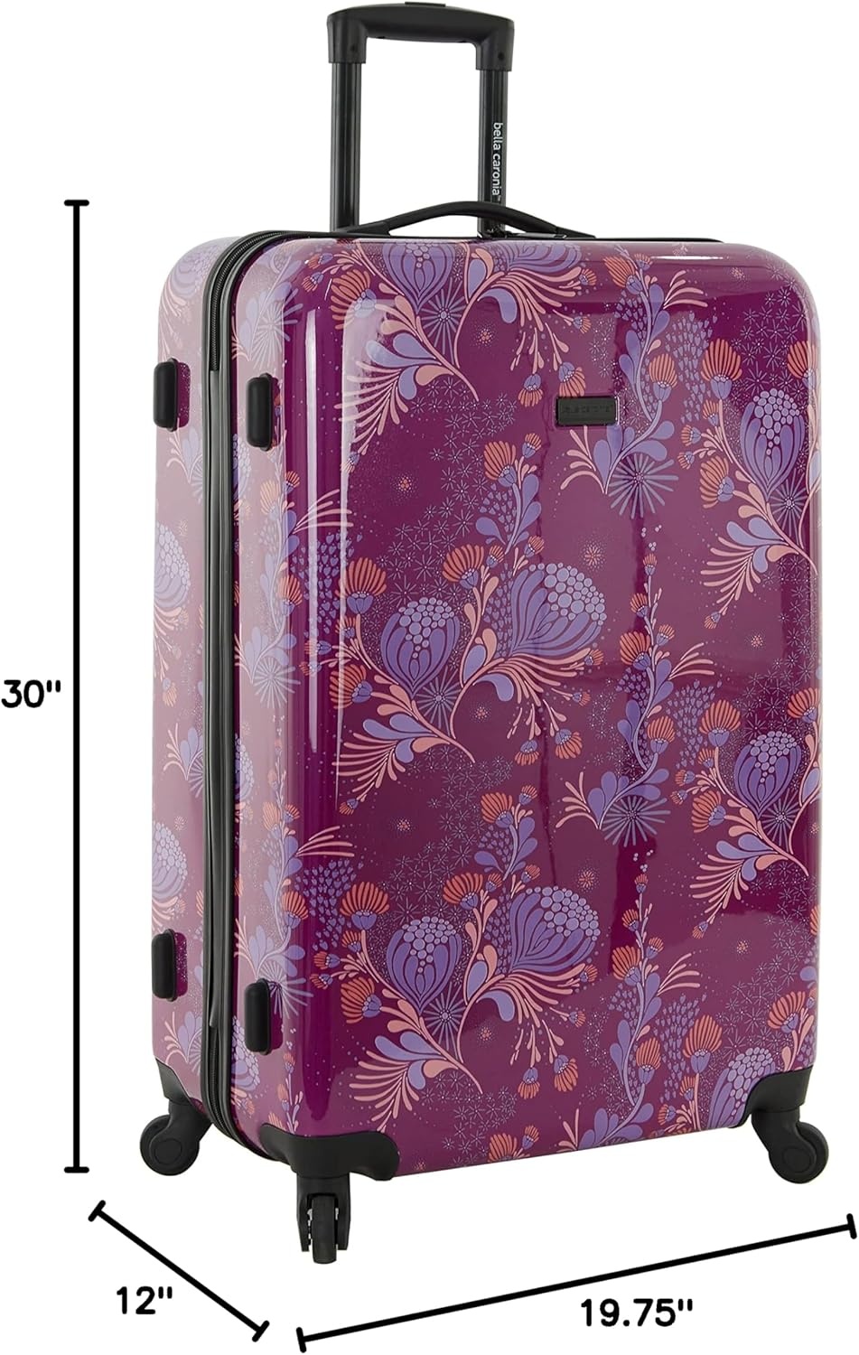 image:imageBella Caronia 3 Piece or 20 CarryOn Set Voguish Luggage Set Desert Pattern 3 Piece SetStyle Flora