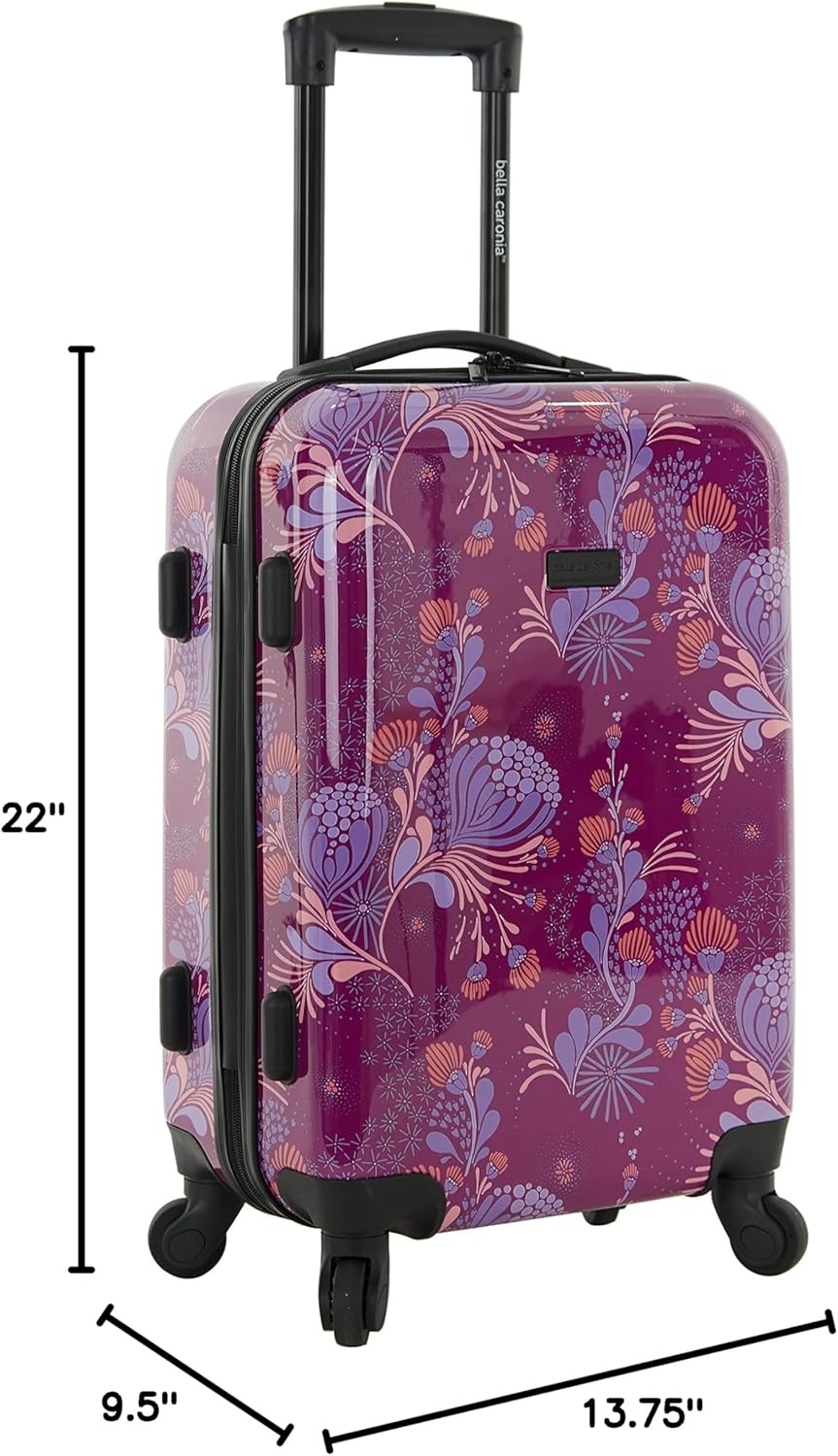 image:imageBella Caronia 3 Piece or 20 CarryOn Set Voguish Luggage Set Desert Pattern 3 Piece SetStyle Flora