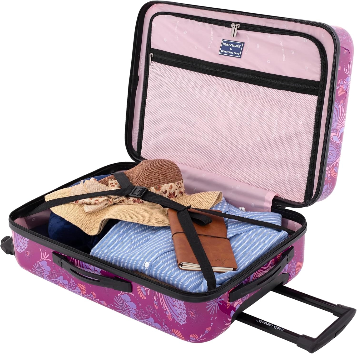 image:imageBella Caronia 3 Piece or 20 CarryOn Set Voguish Luggage Set Desert Pattern 3 Piece SetStyle Flora