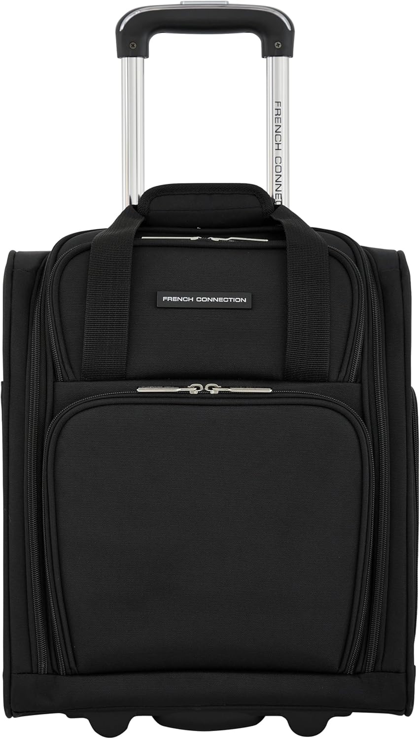 image:imageFrench Connection 16 Underseat CarryOn Luggage with USBUSBC Ports BlackBlack