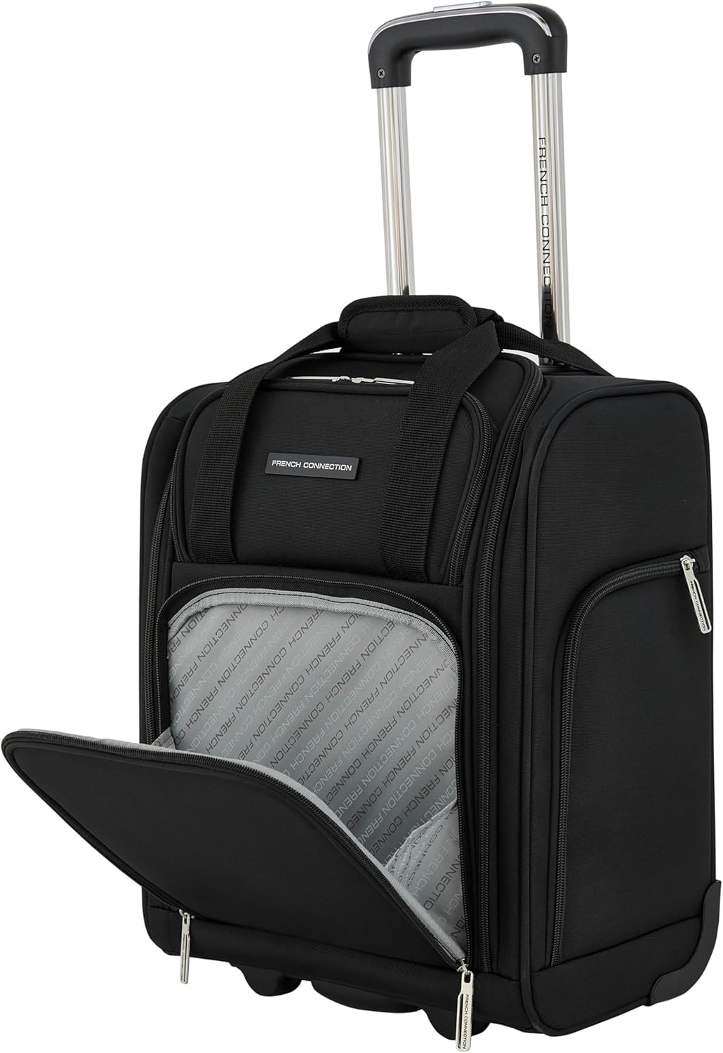 image:imageFrench Connection 16 Underseat CarryOn Luggage with USBUSBC Ports BlackBlack