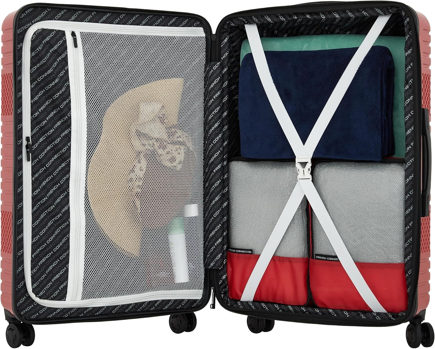 image:imageFrench Connection 5 Piece Mersai Luggage Travel Set Warm TruffleCayenne