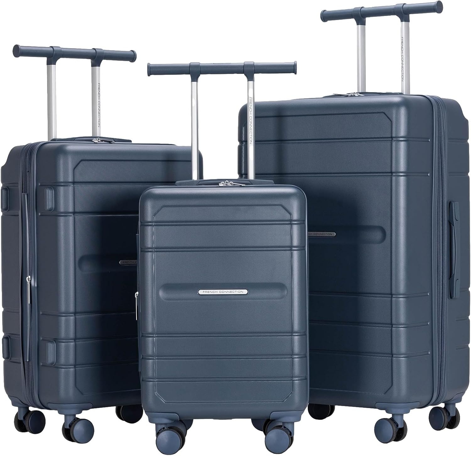 image:imageFrench Connection Le Voyage Luggage Set Quiet Shade 22 CarryOnNavy