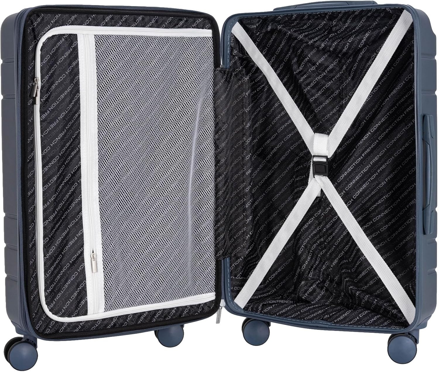 image:imageFrench Connection Le Voyage Luggage Set Quiet Shade 22 CarryOnNavy