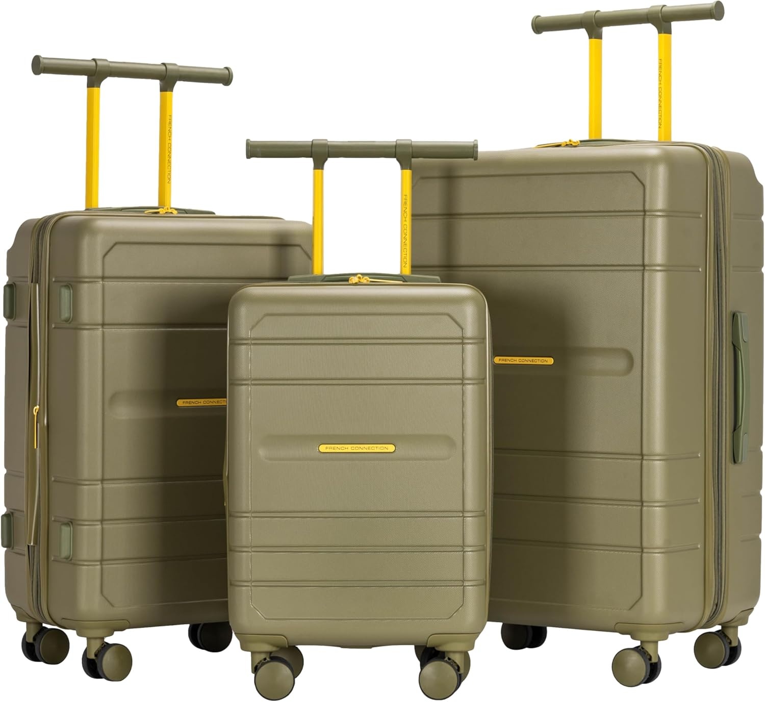 image:imageFrench Connection Le Voyage Luggage Set Quiet Shade 22 CarryOnSage