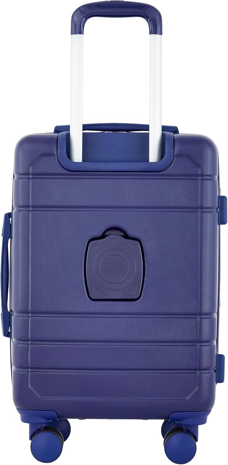 image:imageFrench Connection St Martin CarryOn Luggage with Cup HolderUSB Ports Blue DepthsBlue Depths