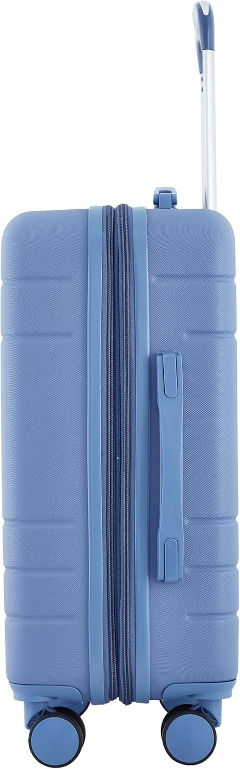 image:imageFrench Connection St Martin CarryOn Luggage with Cup HolderUSB Ports Blue DepthsStormy Blue