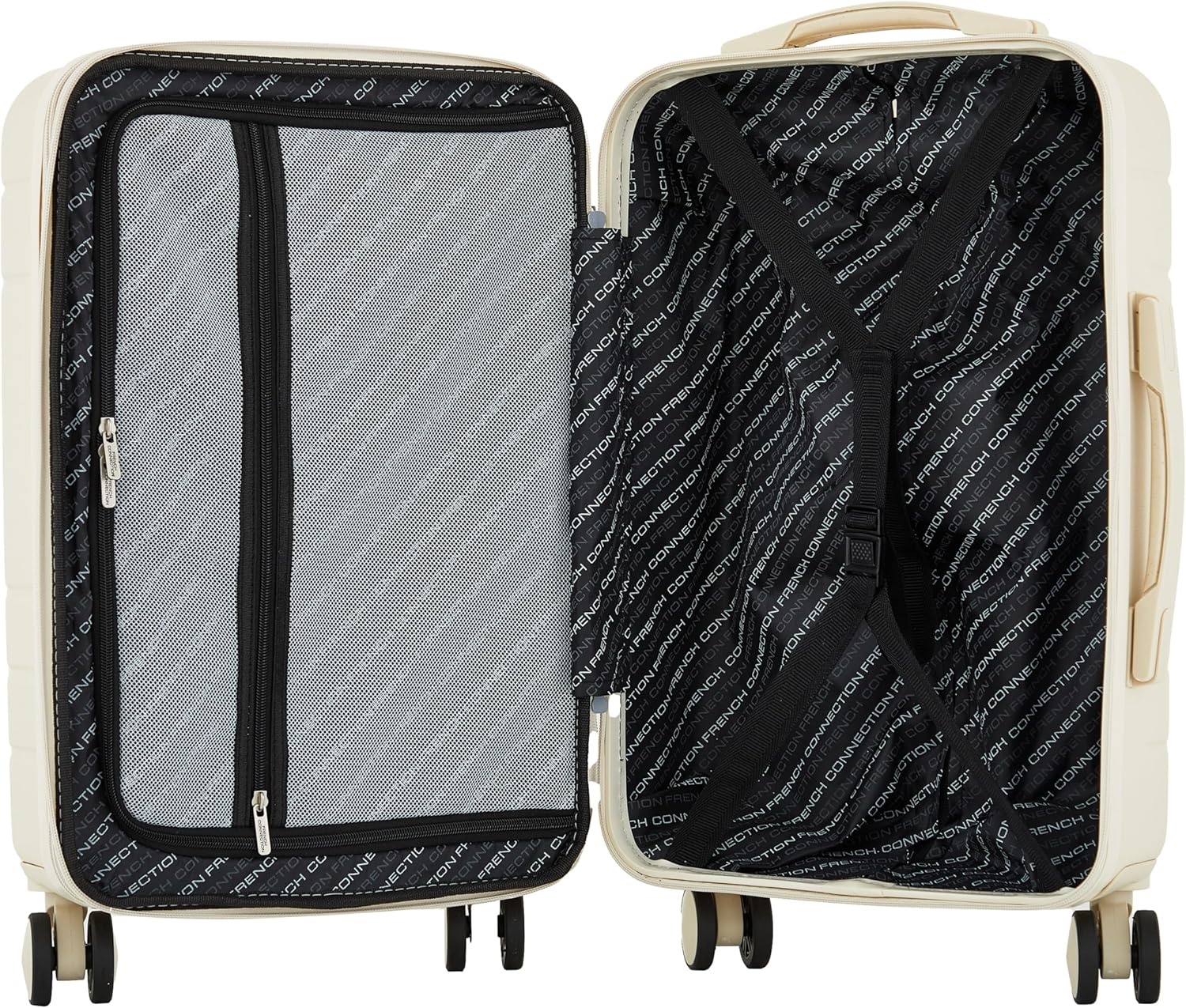 image:imageFrench Connection St Martin CarryOn Luggage with Cup HolderUSB Ports Blue DepthsWhitecap Gray
