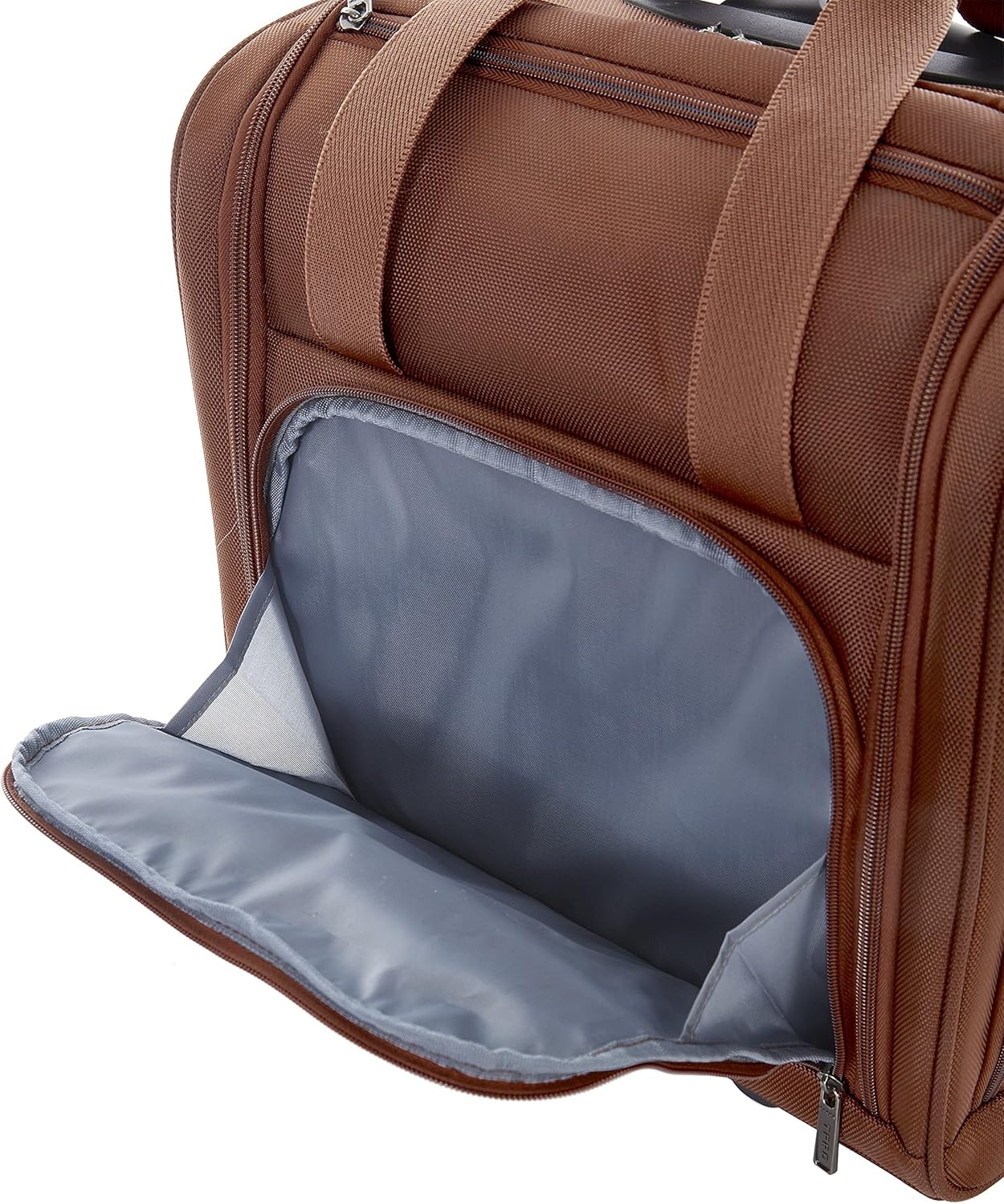 image:imageTPRC 15 Underseat CarryOn Luggage Airline Approved Personal Item with USB Charging Port PurpleBrown