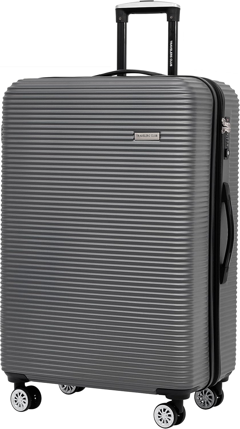image:imageTravelers Club 14 Piece Riddock Luggage and Travel Accessories Set Navy BlueCharcoal