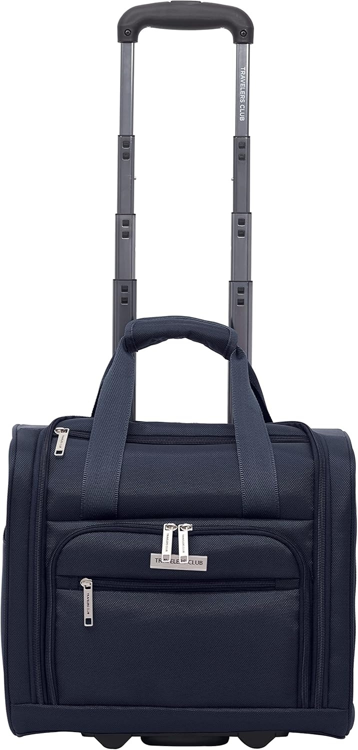 image:imageTravelers Club 14 Piece Riddock Luggage and Travel Accessories Set Navy BlueNavy Blue