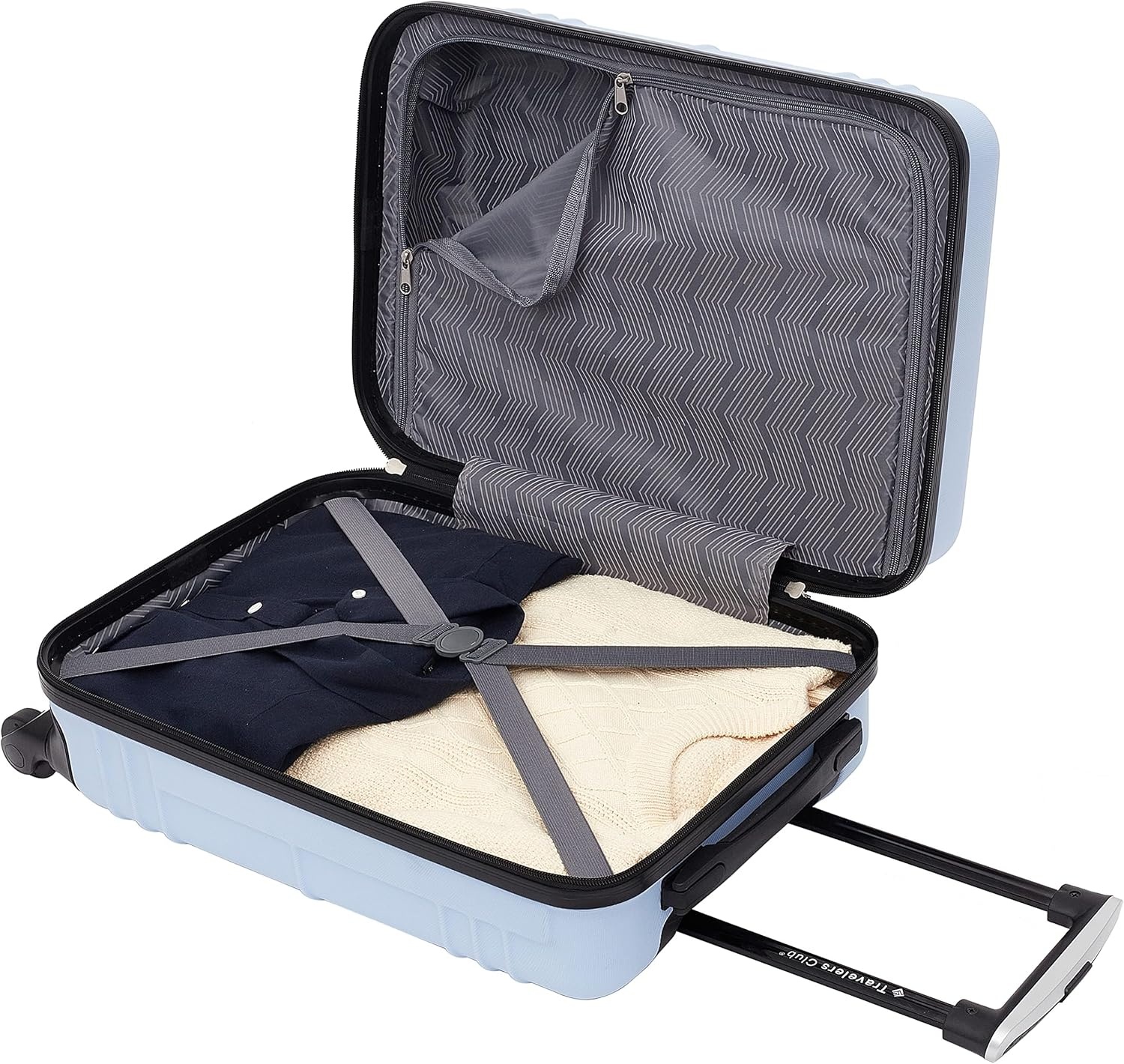 image:imageTravelers Club 22 Richmond Spinner CarryOn Luggage BoneBlue