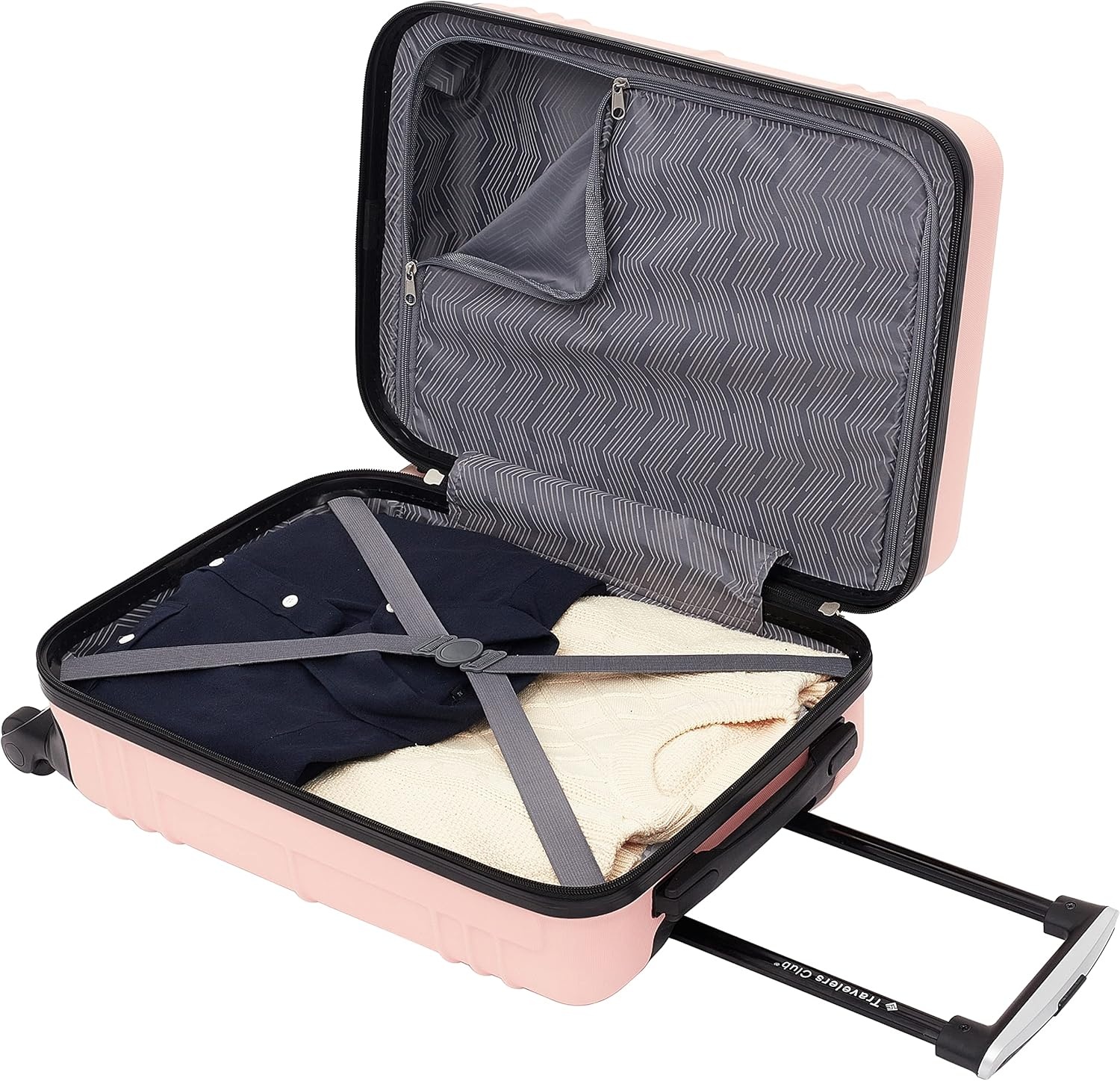 image:imageTravelers Club 22 Richmond Spinner CarryOn Luggage BoneRose Gold