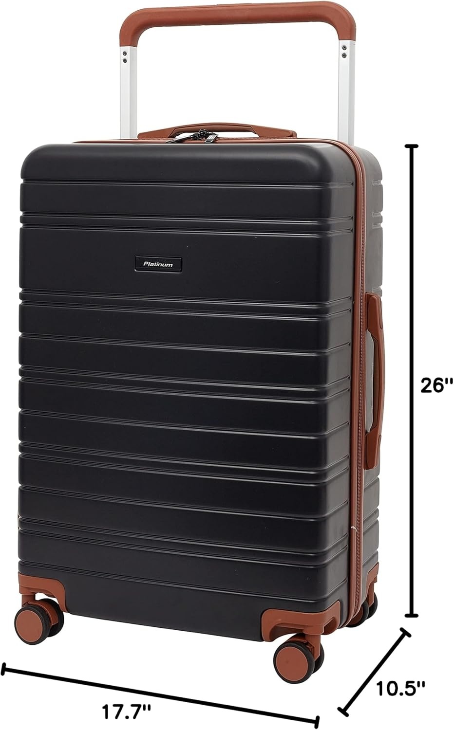 image:imageTravelers Club 2PC or 20 Navigate Luggage Set Burgundy 2PC SetBlack