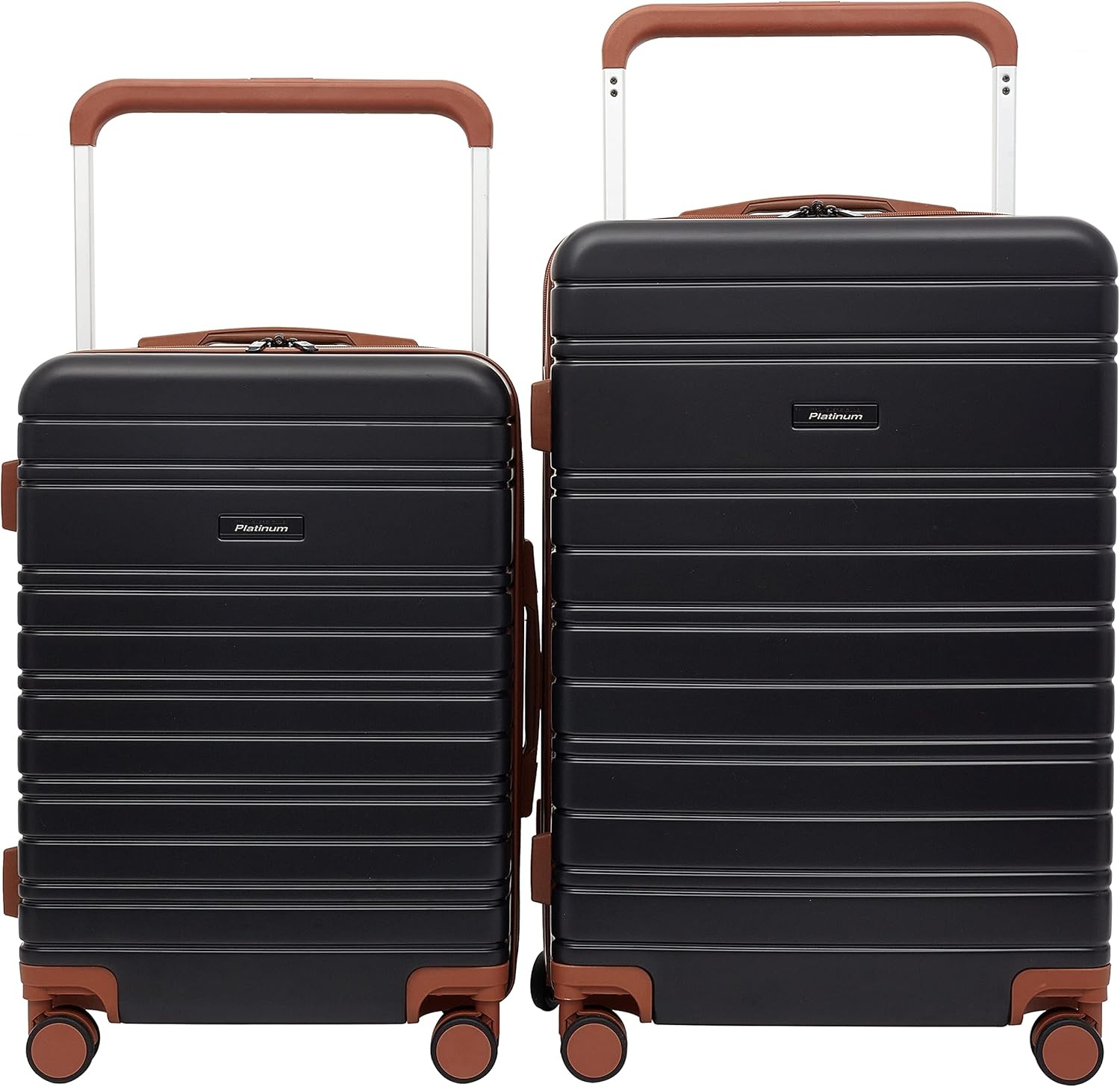 image:imageTravelers Club 2PC or 20 Navigate Luggage Set Burgundy 2PC SetBlack