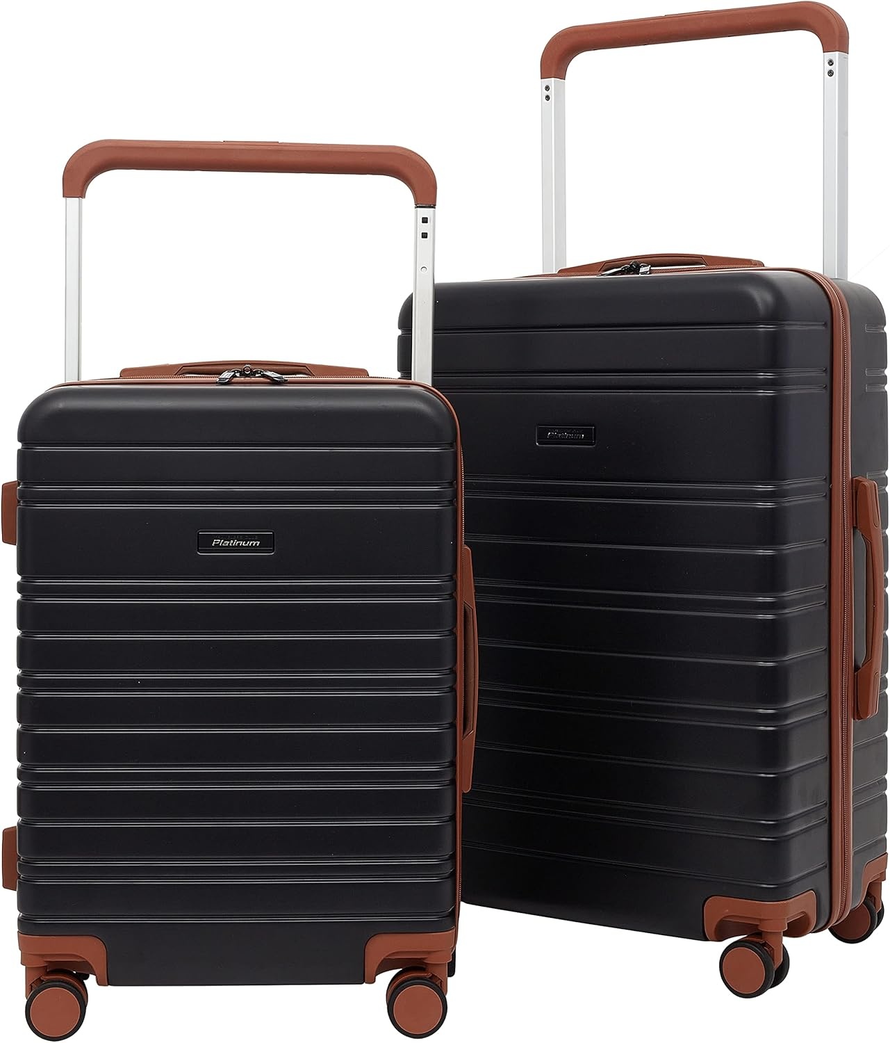 image:imageTravelers Club 2PC or 20 Navigate Luggage Set Burgundy 2PC SetBlack