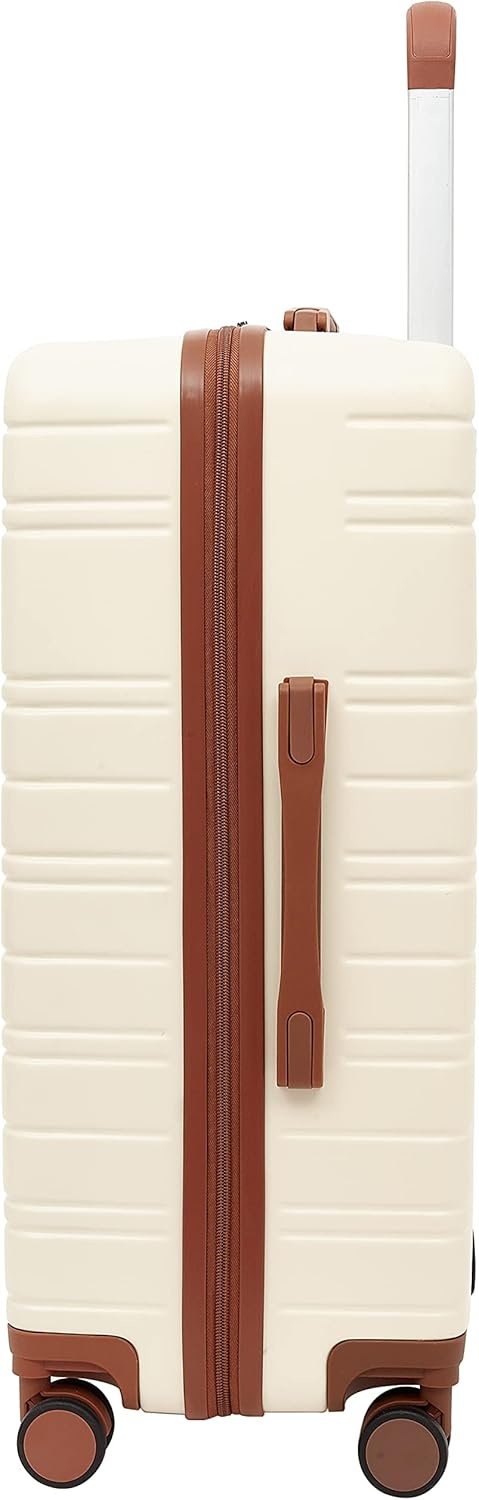 image:imageTravelers Club 2PC or 20 Navigate Luggage Set Burgundy 2PC SetIvory