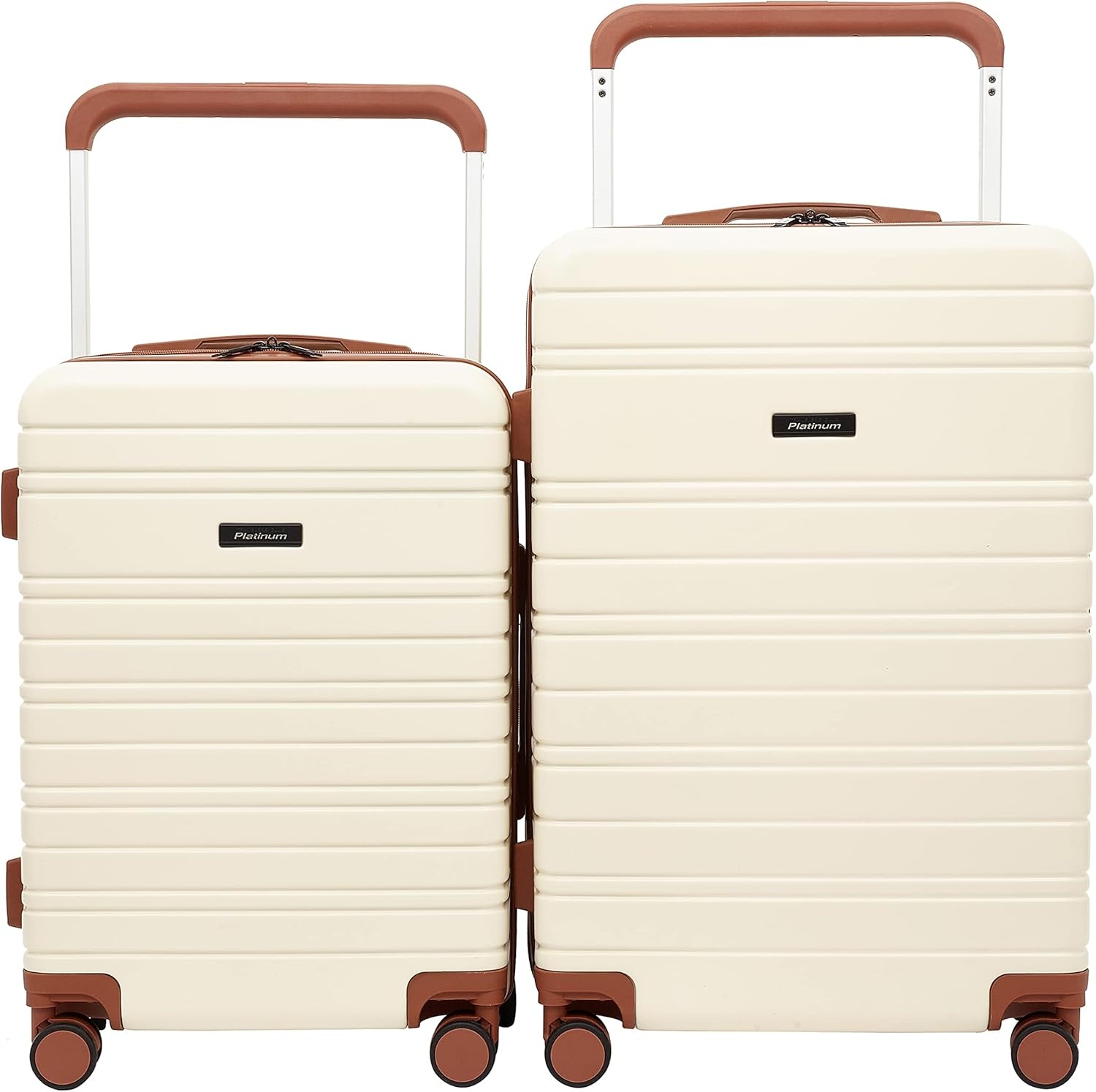 image:imageTravelers Club 2PC or 20 Navigate Luggage Set Burgundy 2PC SetIvory