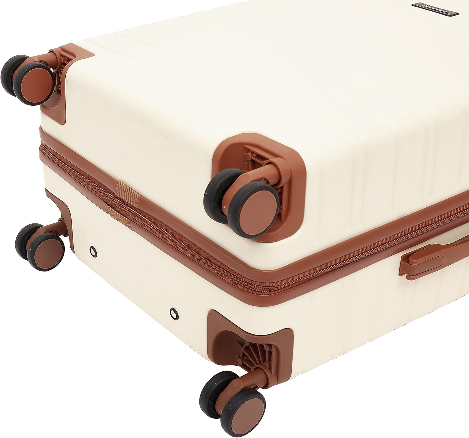 image:imageTravelers Club 2PC or 20 Navigate Luggage Set Burgundy 2PC SetIvory