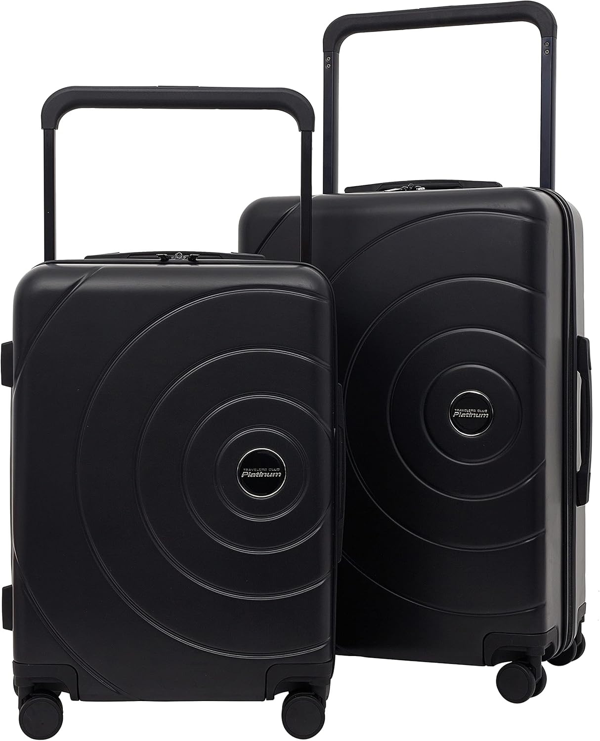image:imageTravelers Club 2PC or 20 Odyssey Luggage Set Blush 20 CarryOnBlack