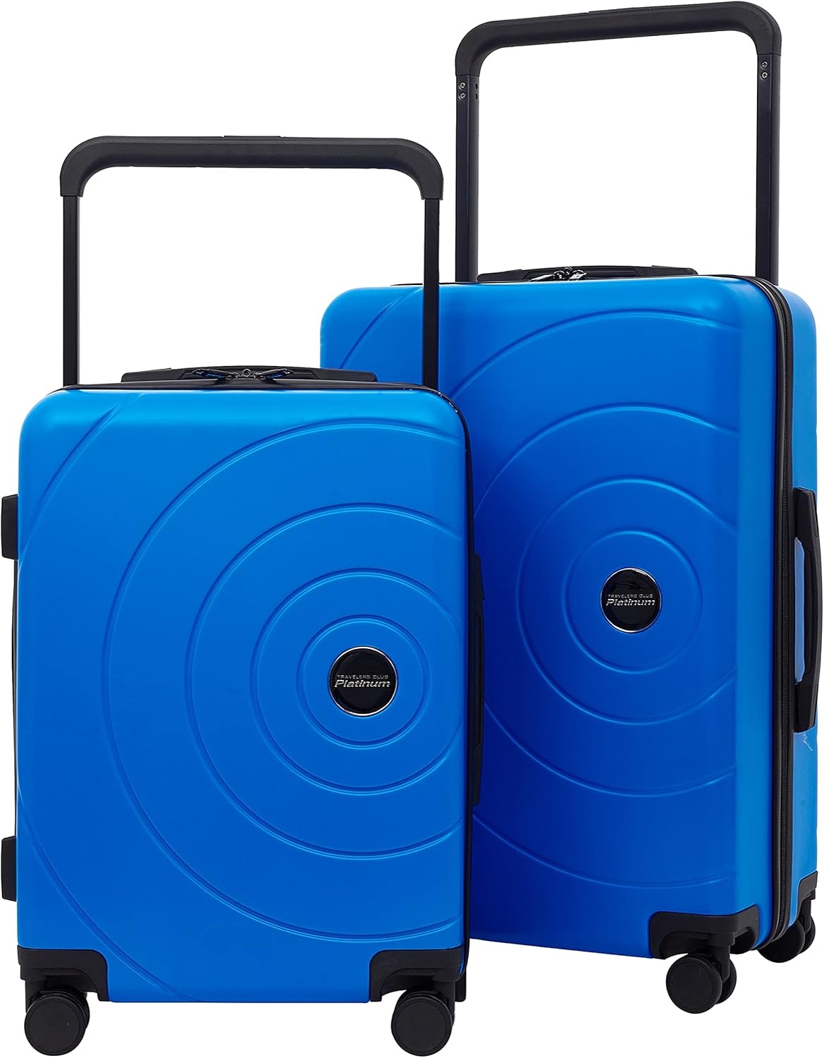 image:imageTravelers Club 2PC or 20 Odyssey Luggage Set Blush 20 CarryOnBlue